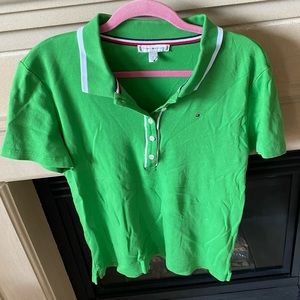 Tommy Hilfiger Green Short Sleeve Polo Shirt Medium